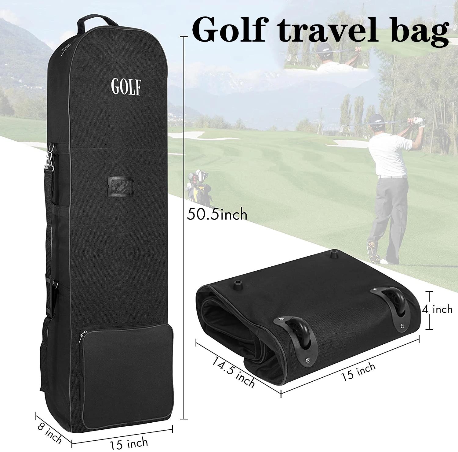 Sacs de voyage de Golf souples avec roues, sac d'aviation de grande capacité, sacs pratiques et dura