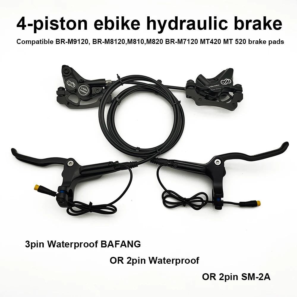 EBKE vélo électrique e-bike frein hydraulique à 4 pistons pour BAFANG Mid BBS 01 02 HD ou 2 broches 