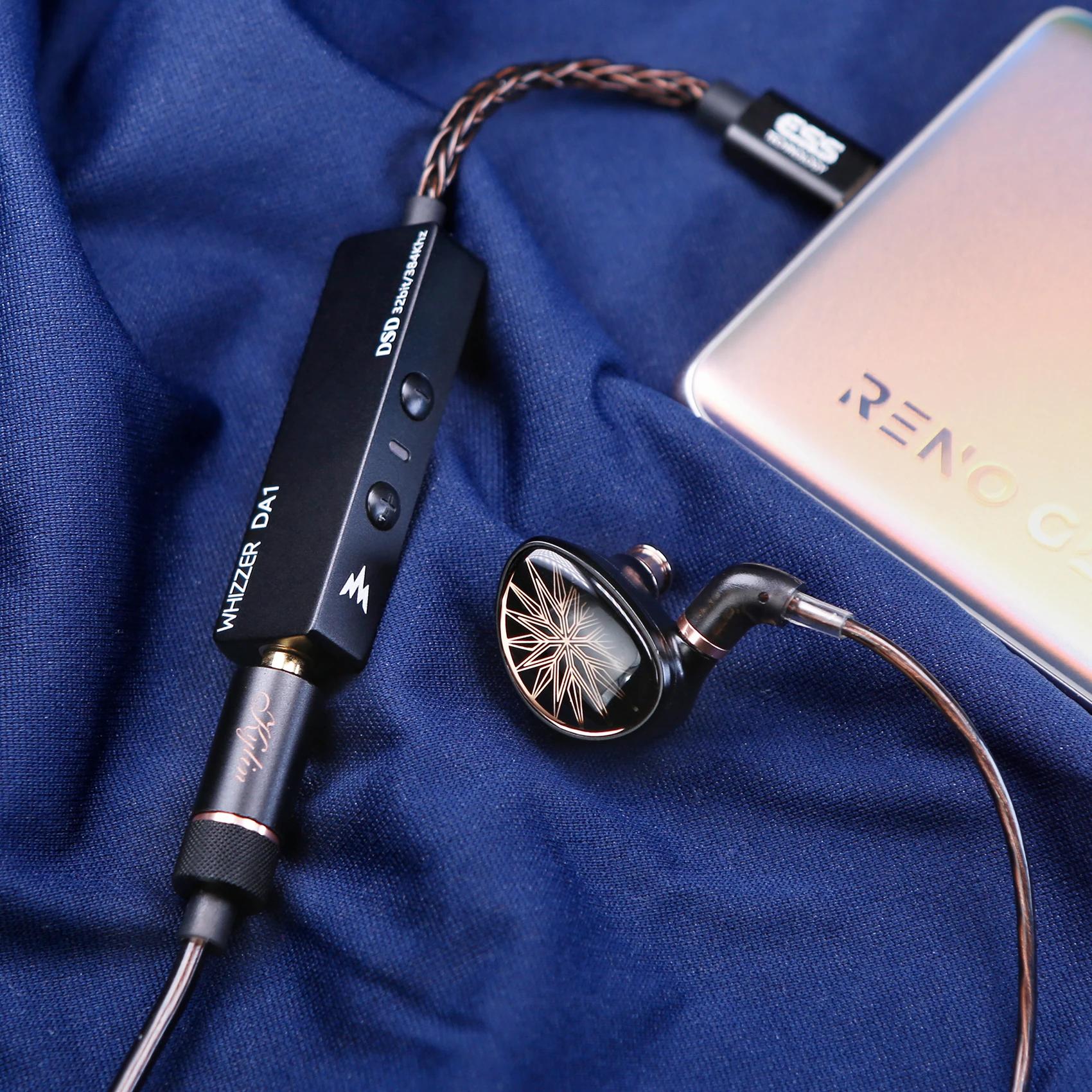 Whizzer-Radiateur portable DA1, amplificateur USB C, mini dongle USB C avec micro, contrôle du volum