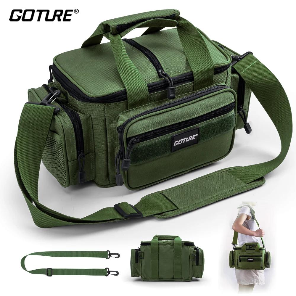 Goture – sacs de pêche à bandoulière en tissu Oxford 600D, sacs de rangement durables de grande capa