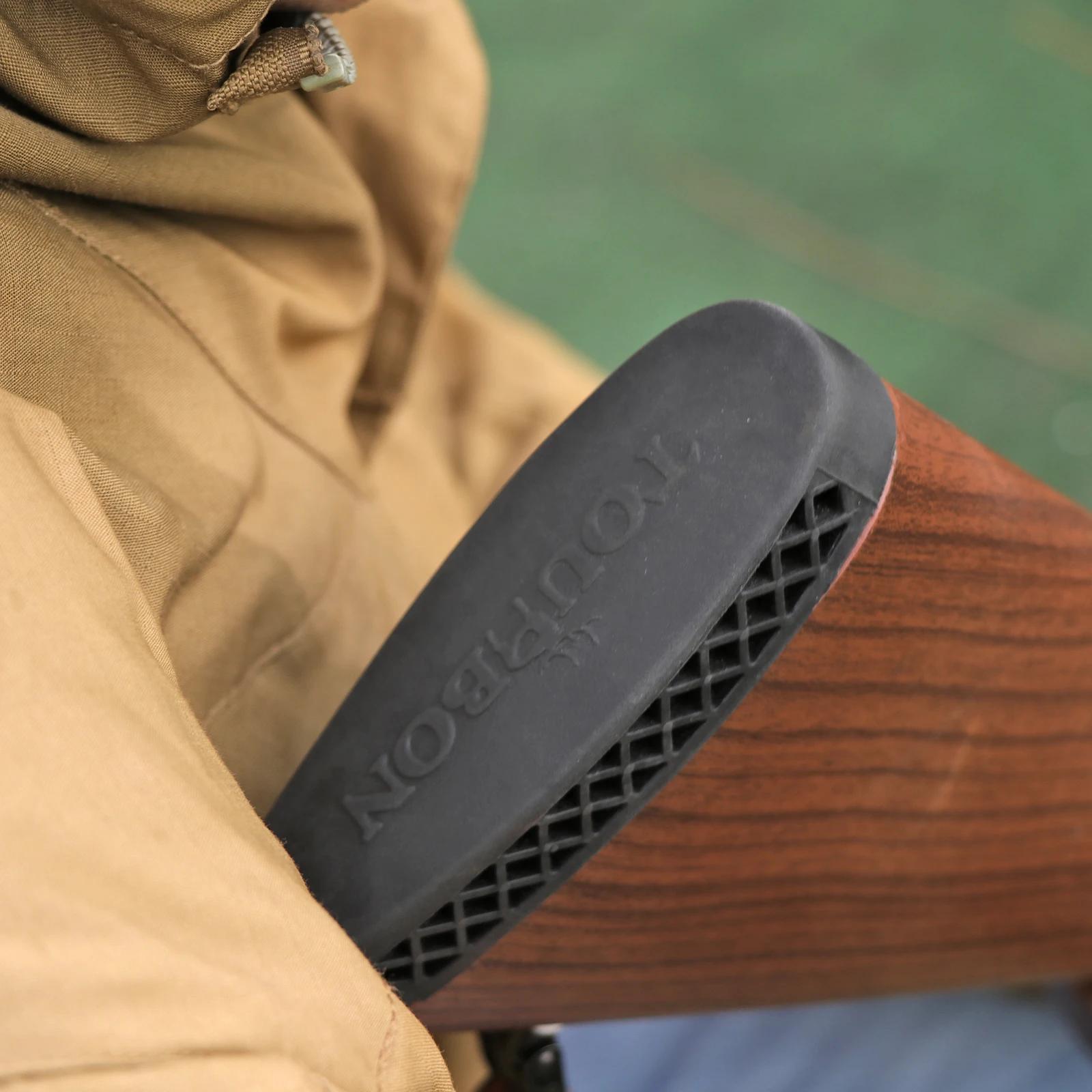 Tourbon-Coussin en caoutchouc pour crosse de fusil de chasse, accessoires de sport, airsoft, noir, m