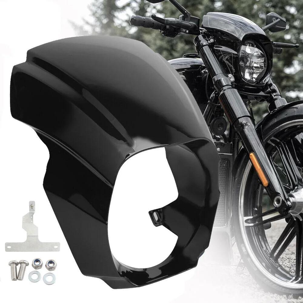 Masque avant de moto noir mat, carénage de phare, couvercle de capot pour Harley Softail Breakout FX