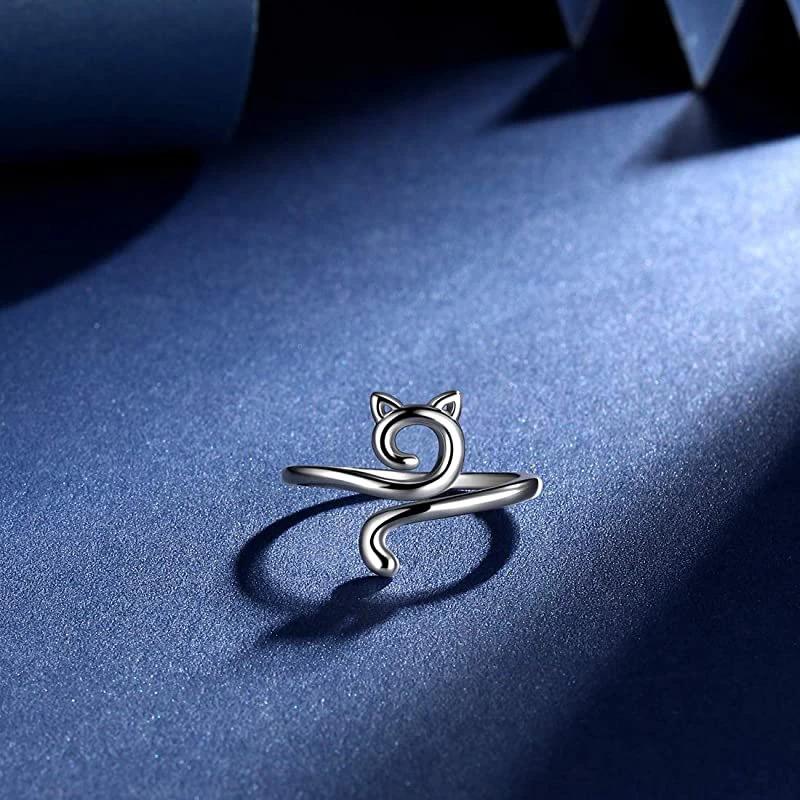 Anneau de fil de crochet d'oreille de chat, taille réglable, intérieur de maire, boucle de crochet, 