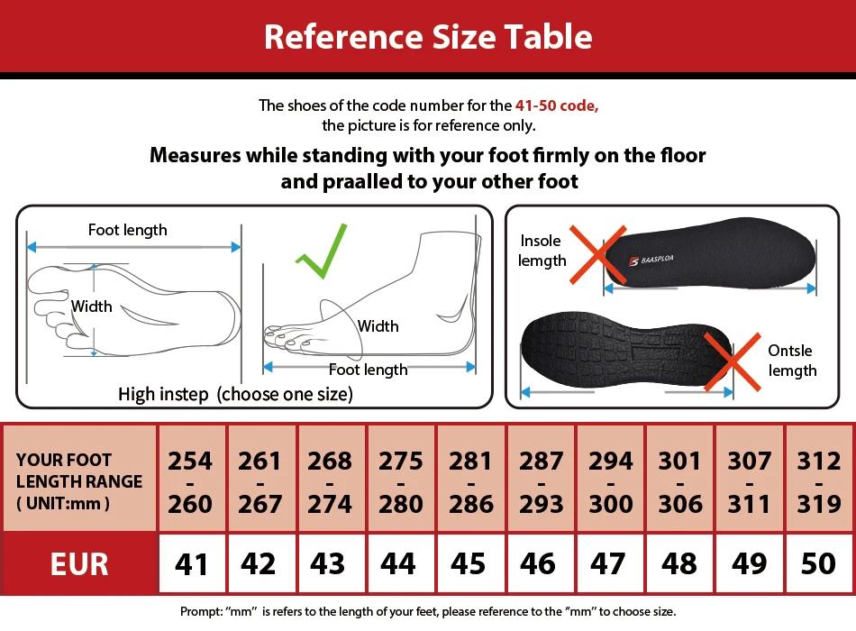 Baasploa-Chaussures de randonnée légères et imperméables pour hommes, baskets coordonnantes pour hom