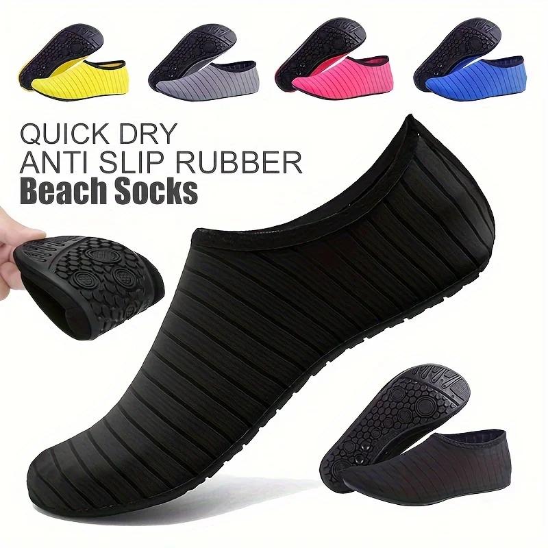 1 paire de chaussures d'eau pour femmes, chaussettes pieds nus, antidérapantes, à séchage rapide, po