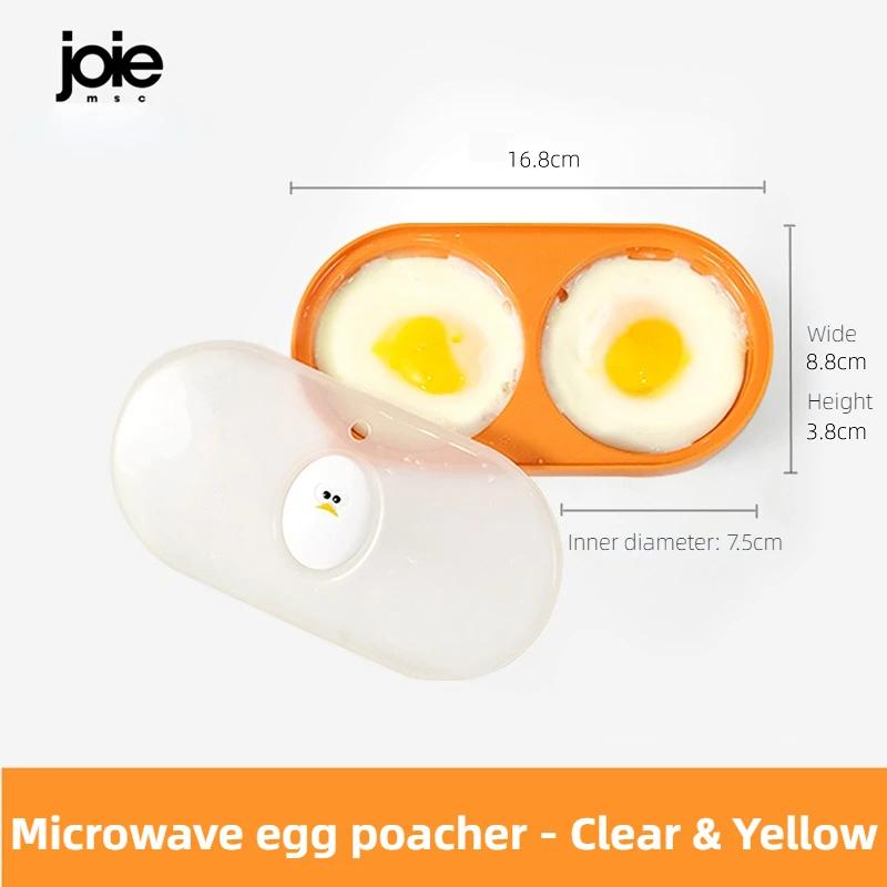 Joie Double micro-ondes poacher à œufs bol four à micro-ondes cuiseur à œufs moule à œufs boîte à œu
