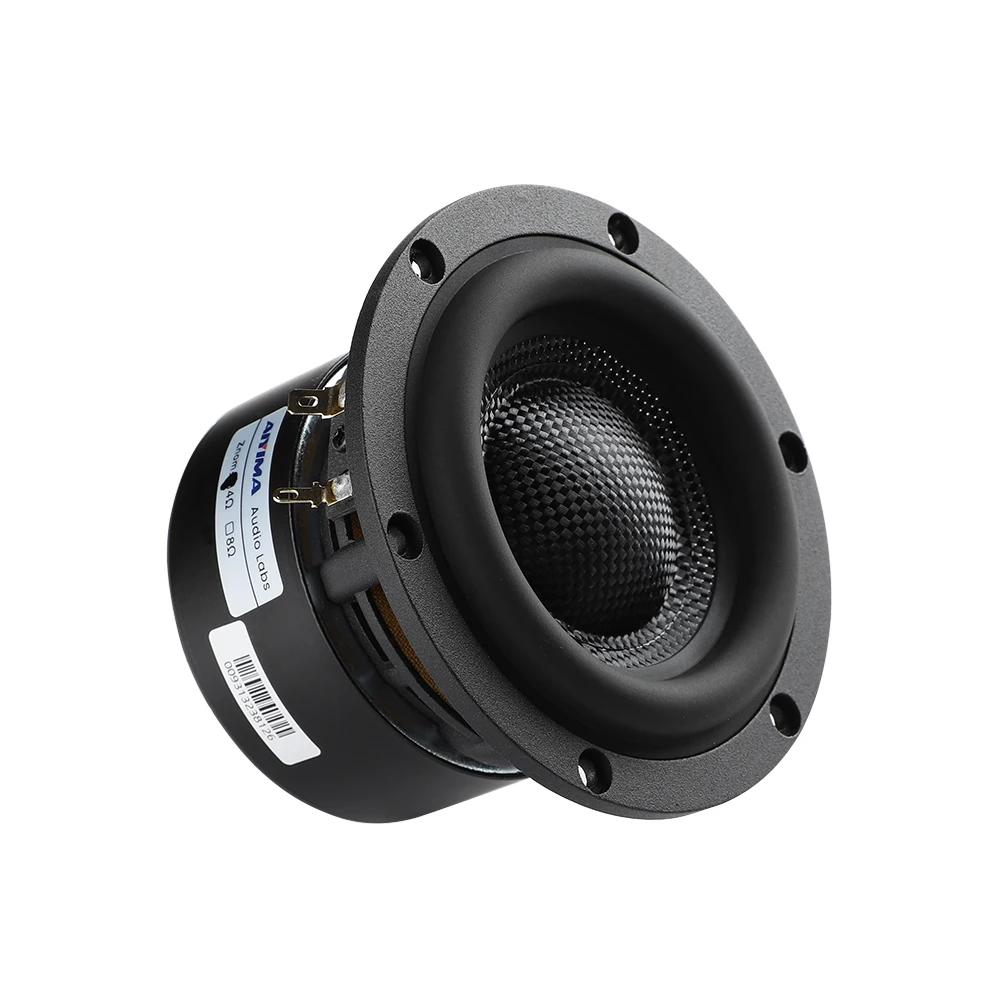 AIYIMA 1 pièces 4 pouces caisson de basses haut-parleurs 4/8 Ohm 80W HiFi basse Audio bassin en fibr