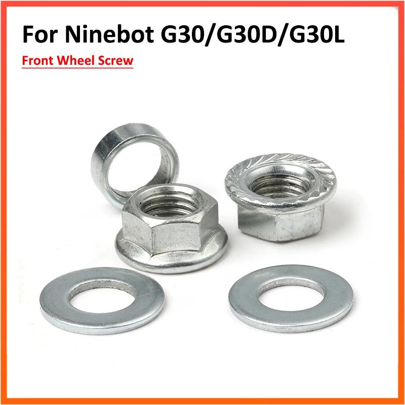 Vis de roue avant pour Scooter électrique Ninebot Max G30 G30D, joints d'écrous, roulement, anneau e