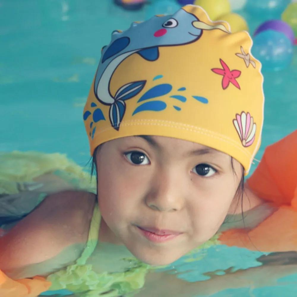 Bonnets de bain pour enfants de 2 à 12 ans, pour garçons et filles, casquettes de plage mignonnes de