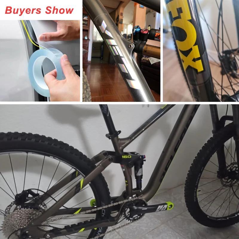 Autocollants de protection de porte de voiture, autocollants transparents de vélo, bande de protecti