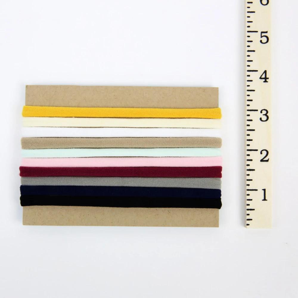 100 pièces/lot bébé fille bricolage extensible maigre Nylon fille élastique souper doux bandeau bébé