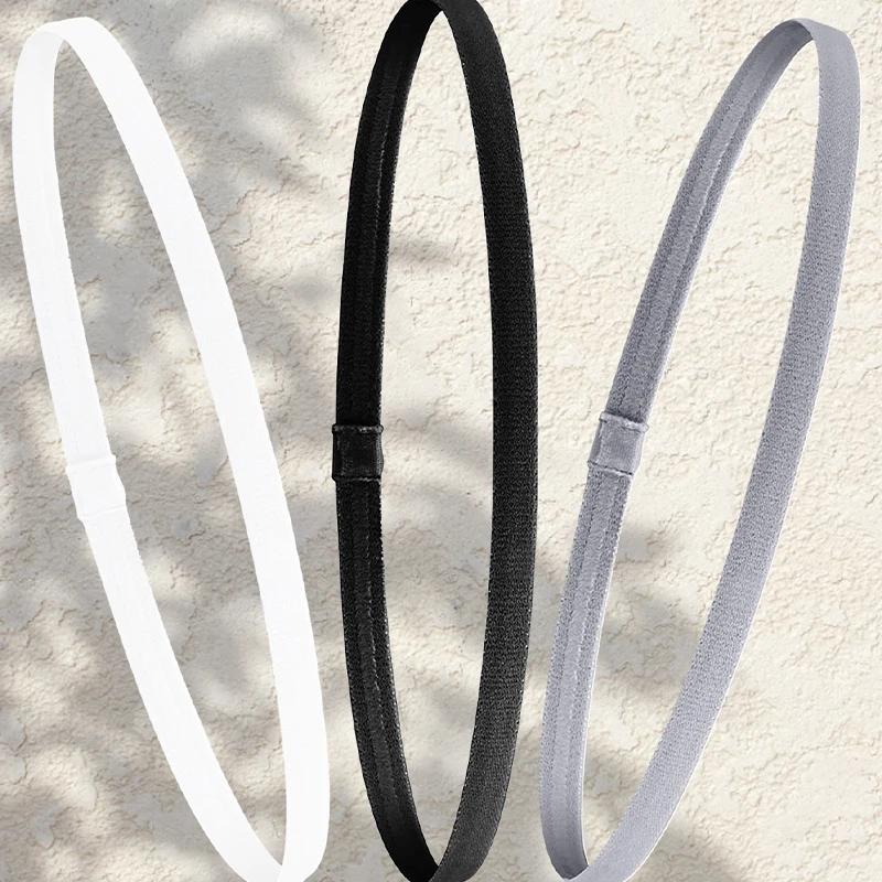 3 pièces couleur bonbon femmes hommes Yoga bandes de cheveux Sport bandeau filles Sport anti-dérapan