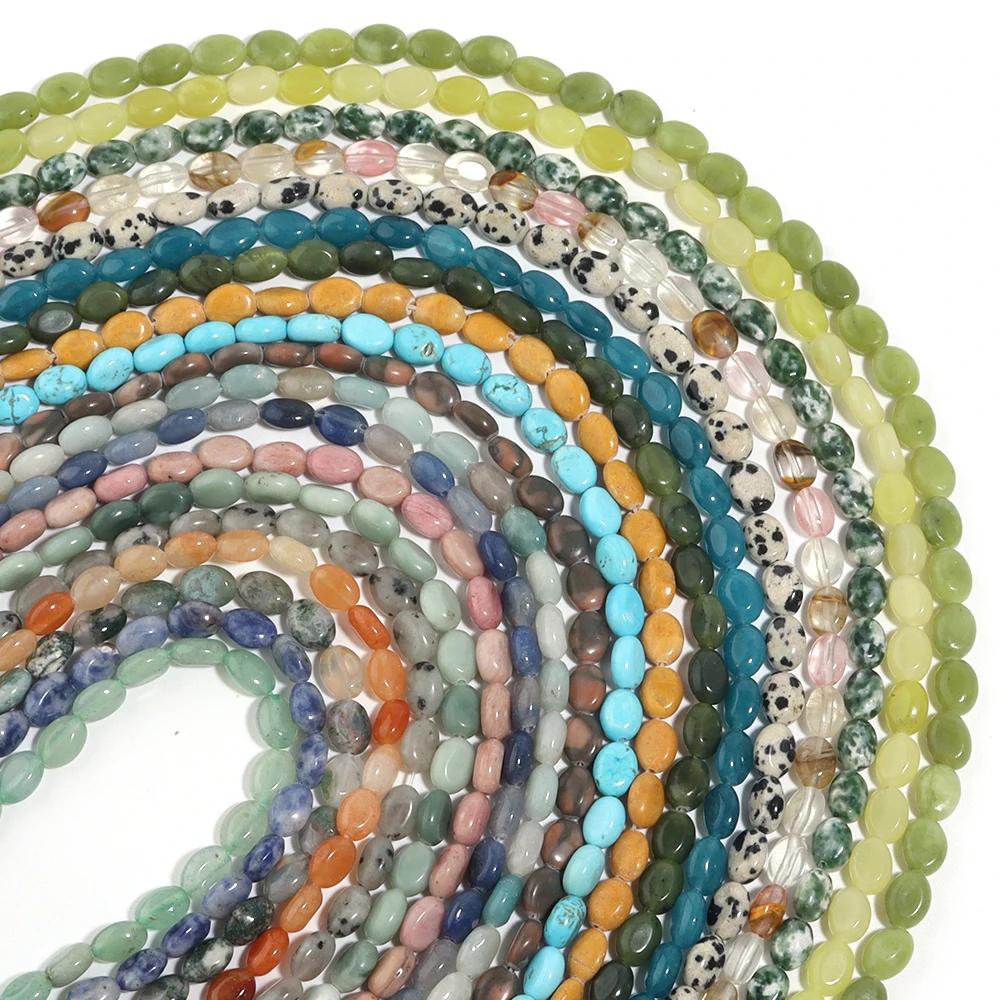 AventAuckland-Perles en Pierre Naturelle, Opale Verte, Agates Plates et promenales, pour Bijoux, Acc
