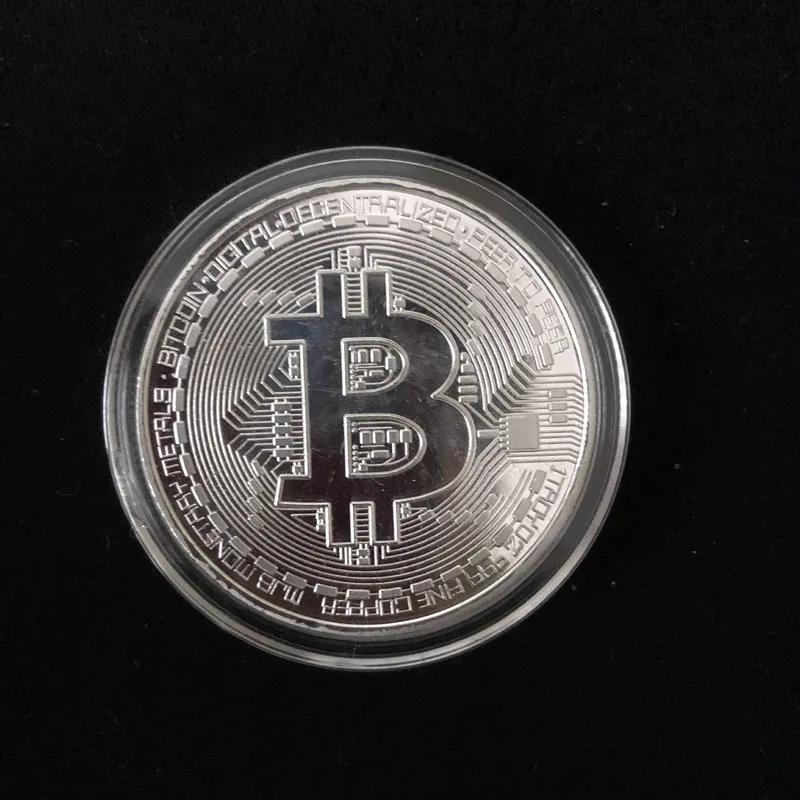 Pièce de monnaie Bitcoin plaquée or, Collection d'art à collectionner, cadeau commémoratif physique,