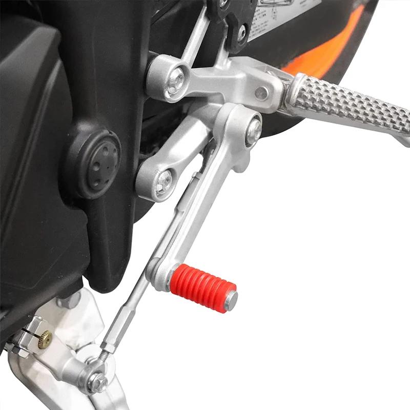 Levier de changement de vitesse universel pour Moto, 2 pièces, coussinet de pied, couvercle en caout