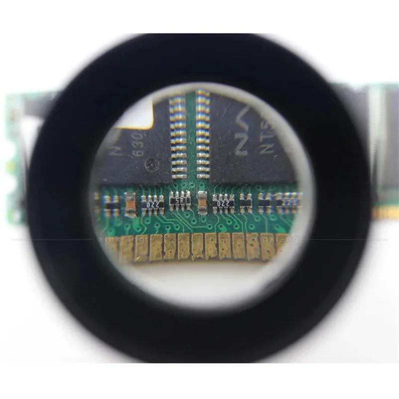 Loupe optique haute définition cylindrique 10X 30Mm, pour la lecture de livres, bijoux, Textile d'id