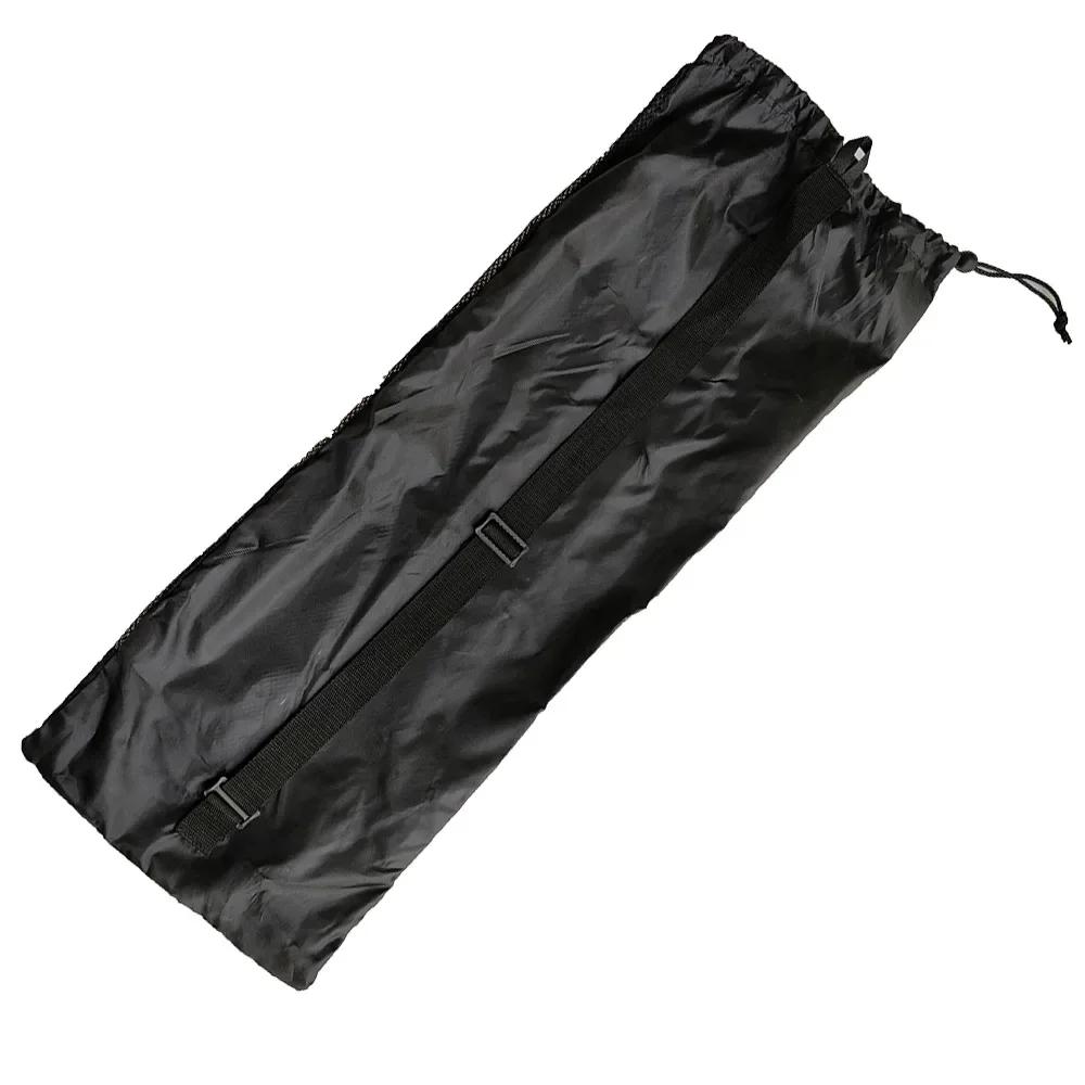 Sac à cordon en maille noire avec palmes longues pour sac à dos de plongée 72*28 cm