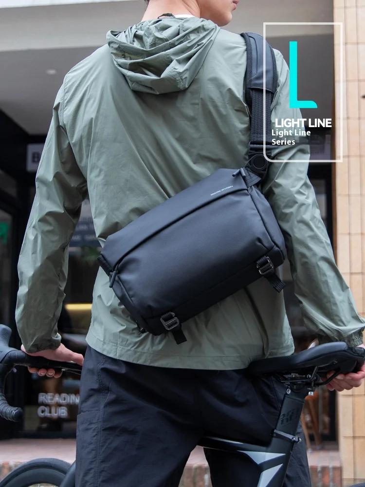 MARK RYDEN-sac de poitrine multifonctionnel hommes, sac à bandoulière business loisirs cyclisme, tai