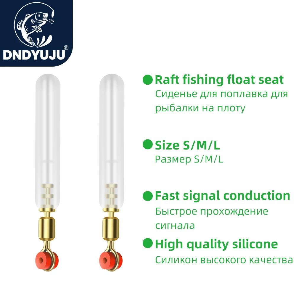 DNDYUJU 10 pièces support de flotteur de pêche en Silicone tête en cuivre pivotante à 360 degrés rot