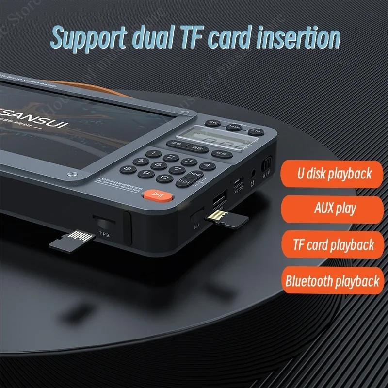 Sansui F51/F50 rétro Radio 7.0 pouces écran vidéo lecteur de musique sans fil Bluetooth haut-parleur