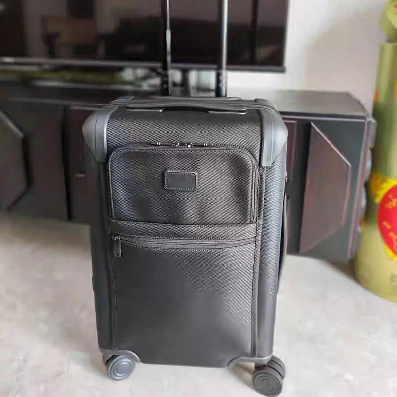Valise de voyage de luxe en nylon et toile Oxford, bagage cabine avec serrure à code, idéale pour le