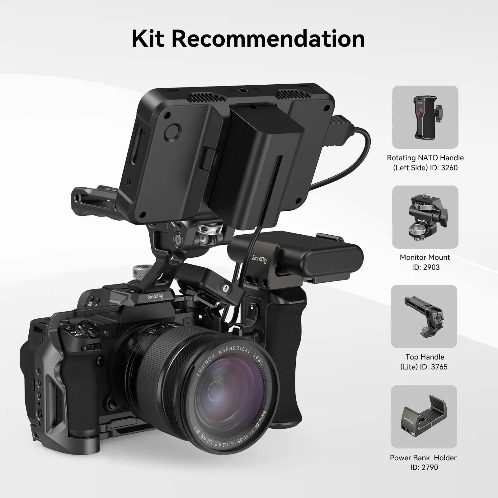 Cage de caméra SmallRig pour FUJIFILM X-H2 / X-H2S, plate-forme de caméra de fabrication vidéo en al