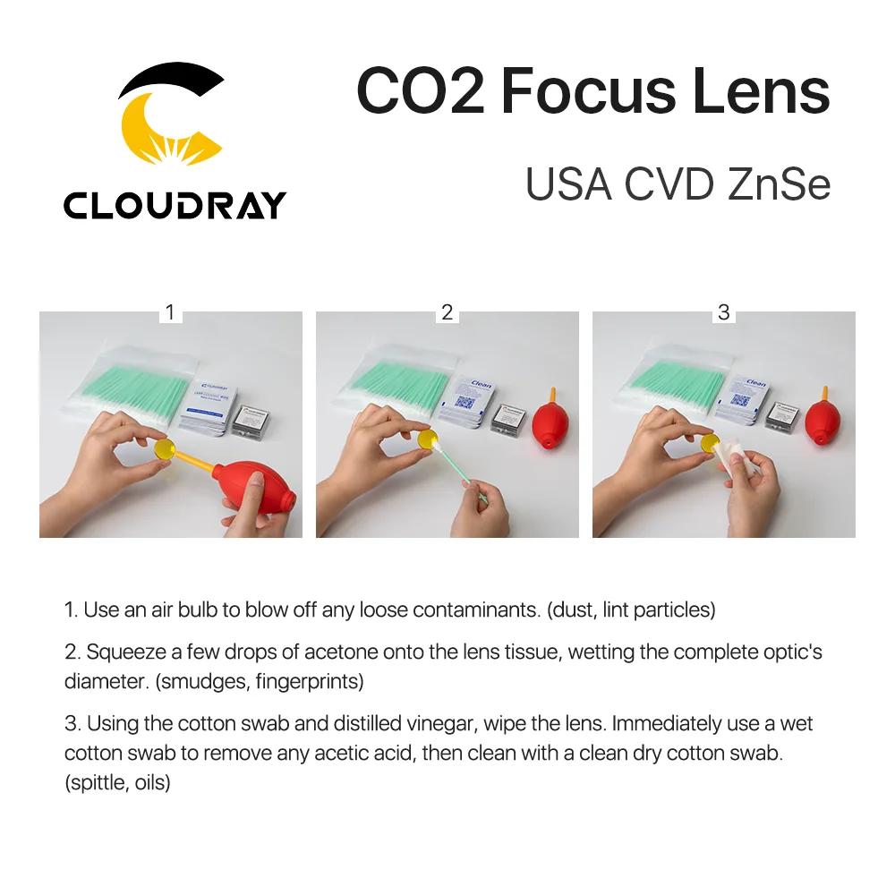Cloudray 1/5 pièces lentille de mise au point USA CVD ZnSe DIA 12/18/20mm pour Machine de découpe de