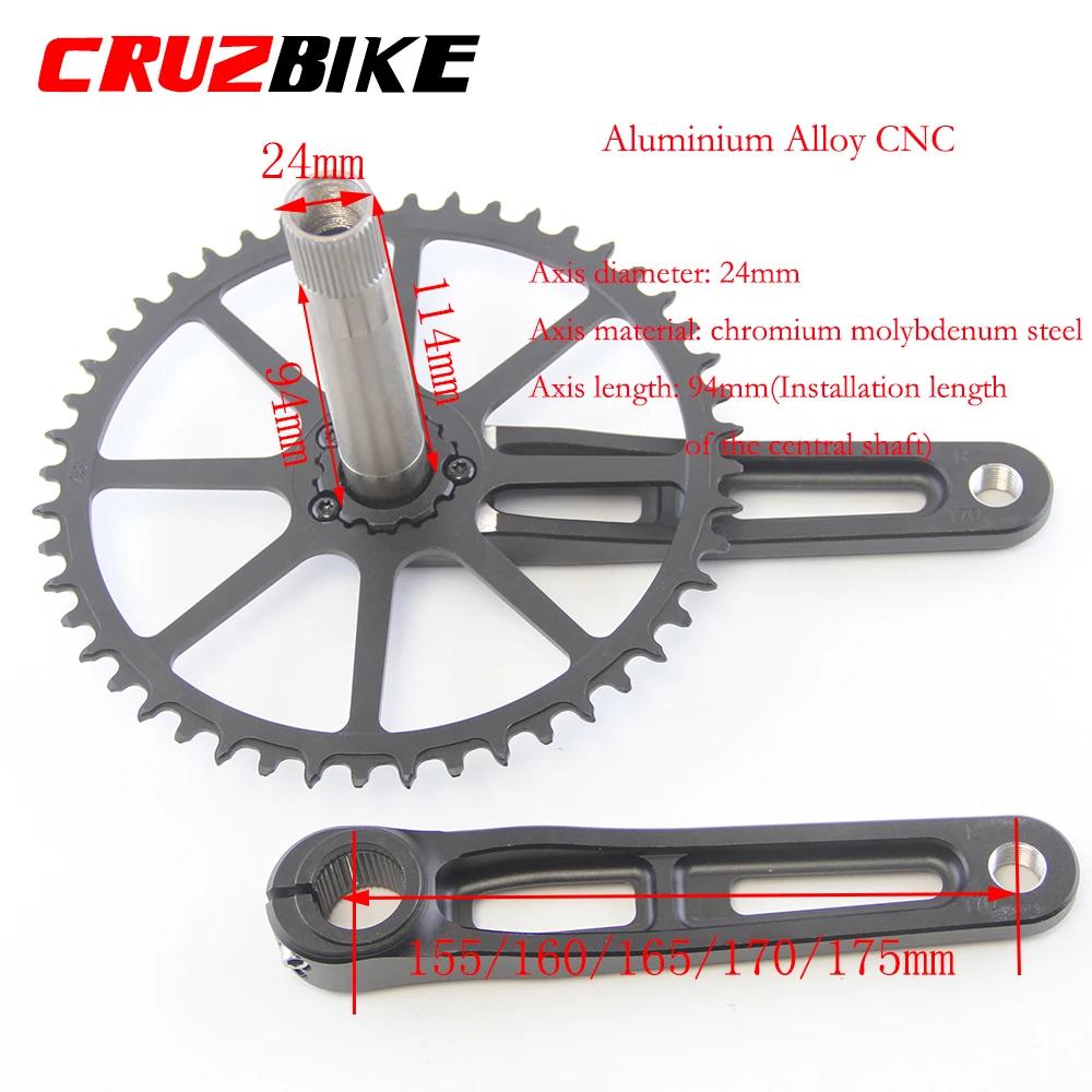 CRMERCEDES-Pédalier de vélo pliant ultraléger, 155/160/165/170/175mm, module creux, manivelle en all