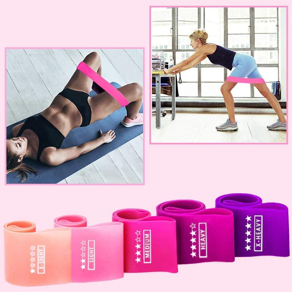 Bandes de résistance élastiques, entraînement de Yoga, gymnastique, Fitness, gomme, aide à la tracti