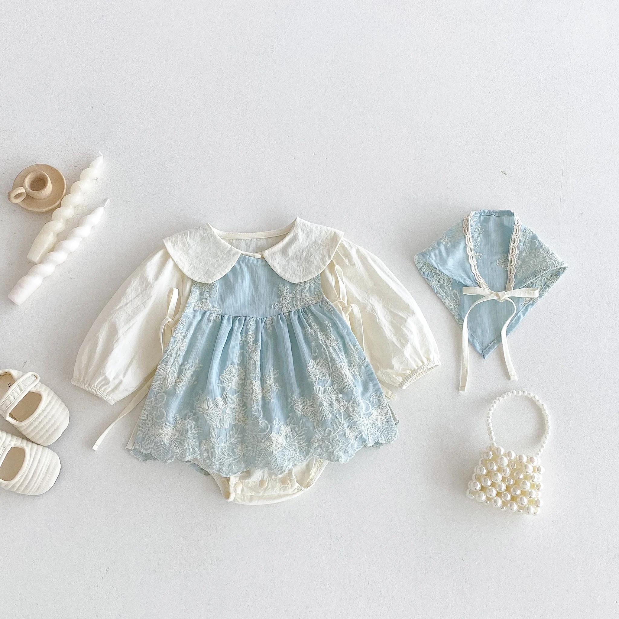 Collection automne 2025 : costume une pièce pour bébé, costume plat élégant pour bébé fille, ensembl