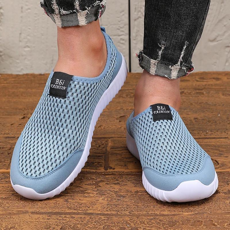 Chaussures de course en maille pour hommes et femmes, chaussures plates légères et respirantes, soup