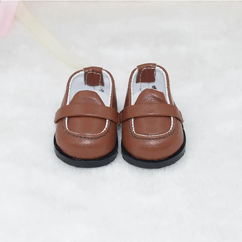 Bottes en cuir PU pour poupées BJD 1/12, chaussures en coton beurre, baskets décontractées, mini cha