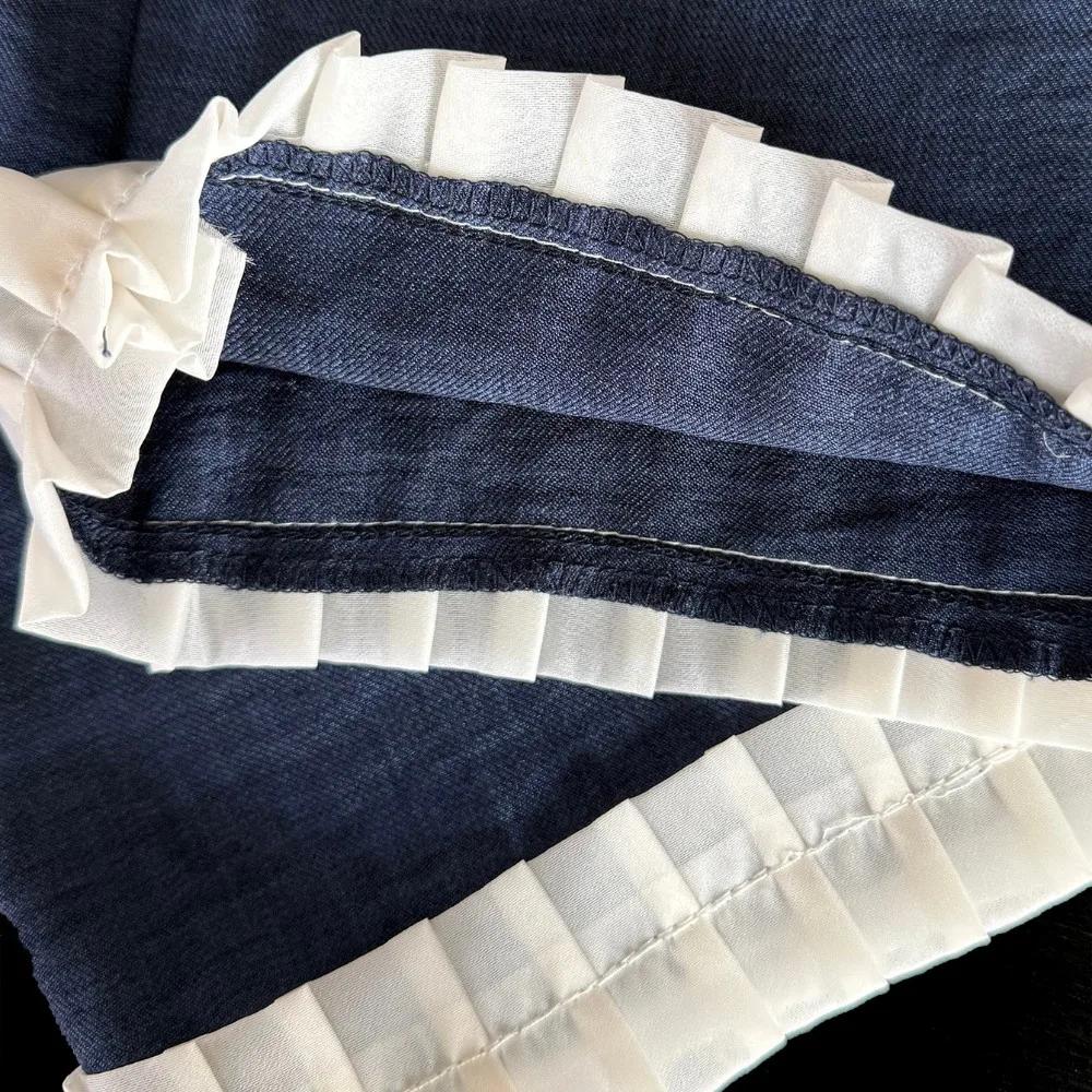 Bear Leader – vêtements pour enfants, Version coréenne, costume en Denim Imitation bleu pour filles,