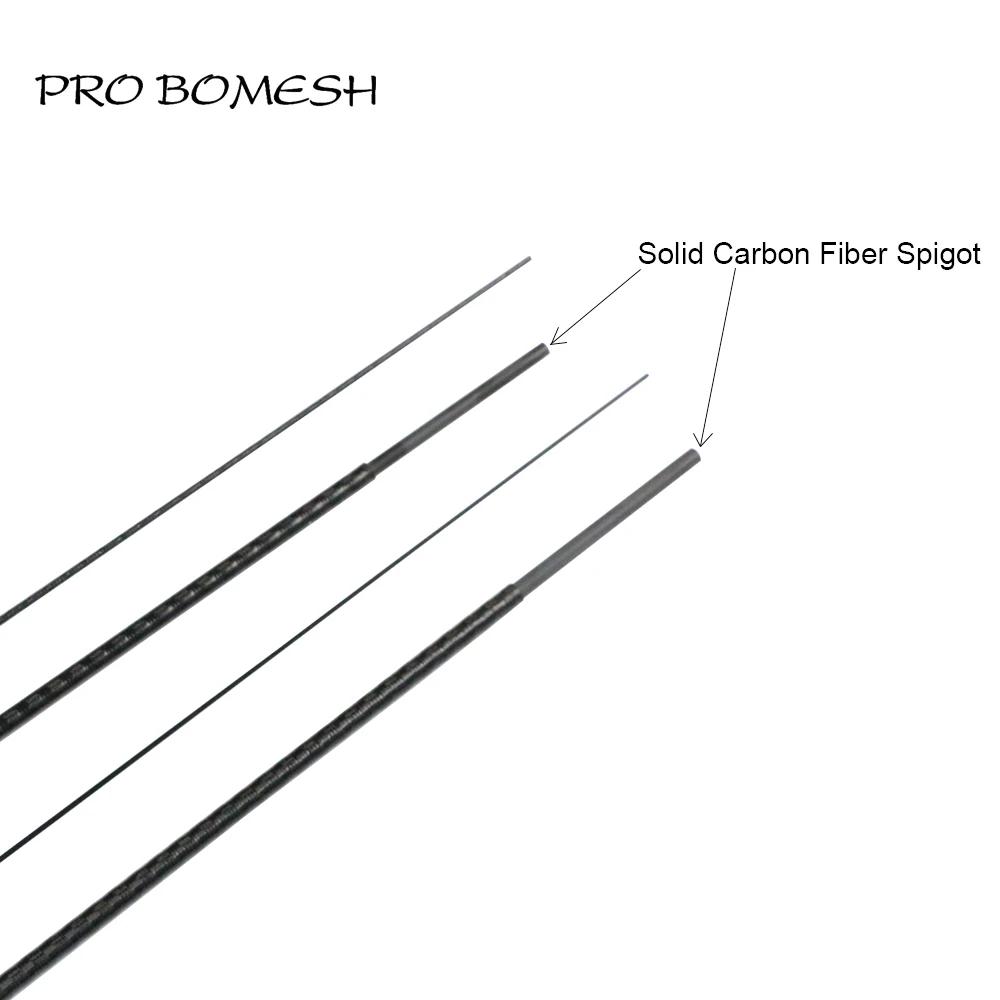 Pro Bomesh 1 ensemble 1.68m UL L 2 sections emballage des rayons X tige de voyage en Fiber de carbon