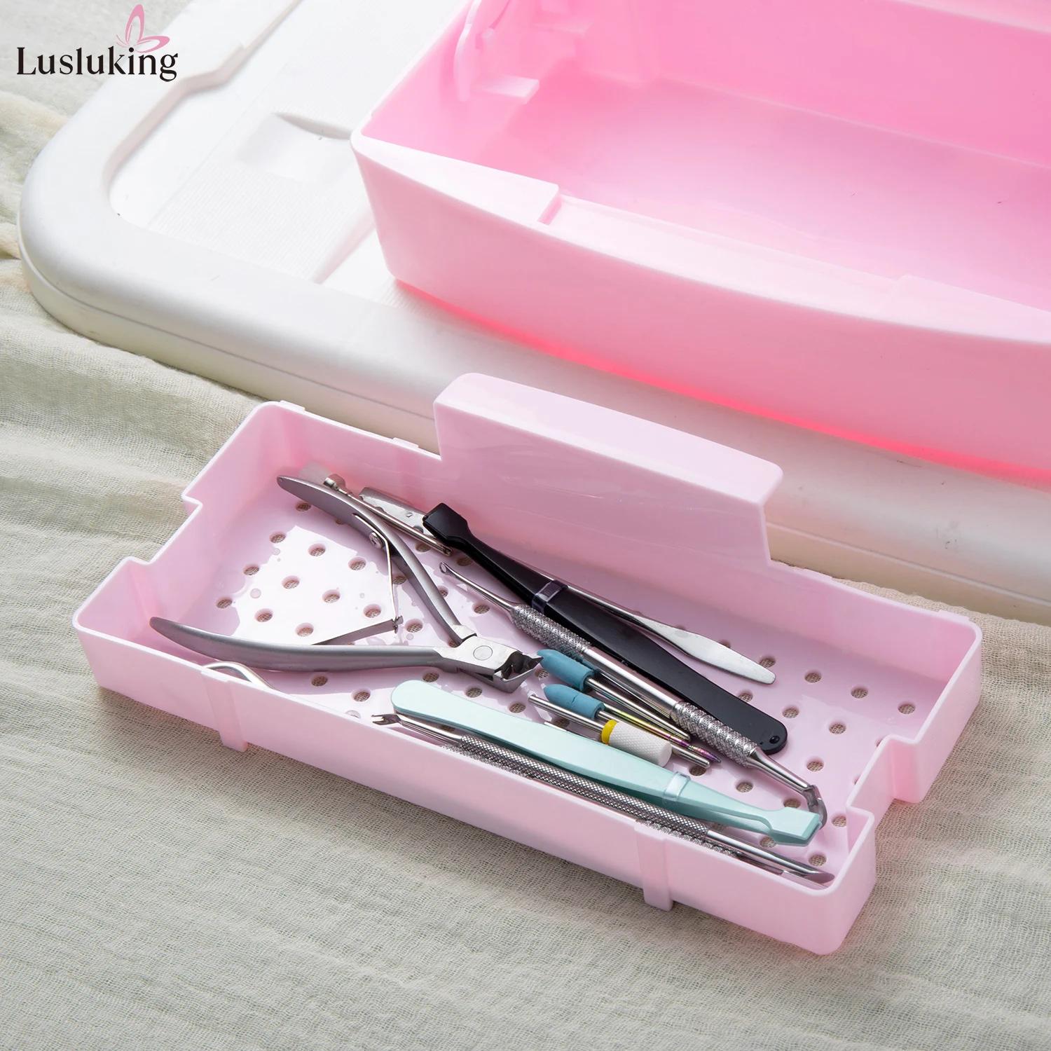 Outils de manucure, plateau de stérilisation pour outil de beauté, outils pour ongles, boîte de dési