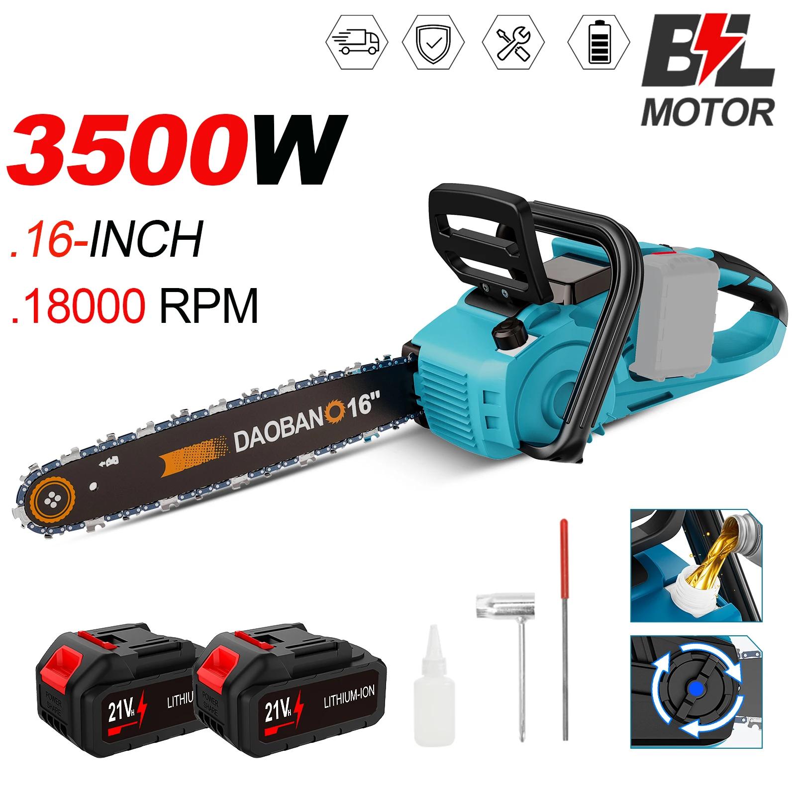 Makita – tronçonneuse électrique sans fil de 16 pouces, avec huileur automatique, outil de coupe pou