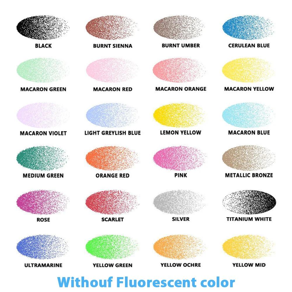 12/24 couleurs ensemble de peinture aérographe à base d'eau 30ml peinture acrylique modèle peinture 
