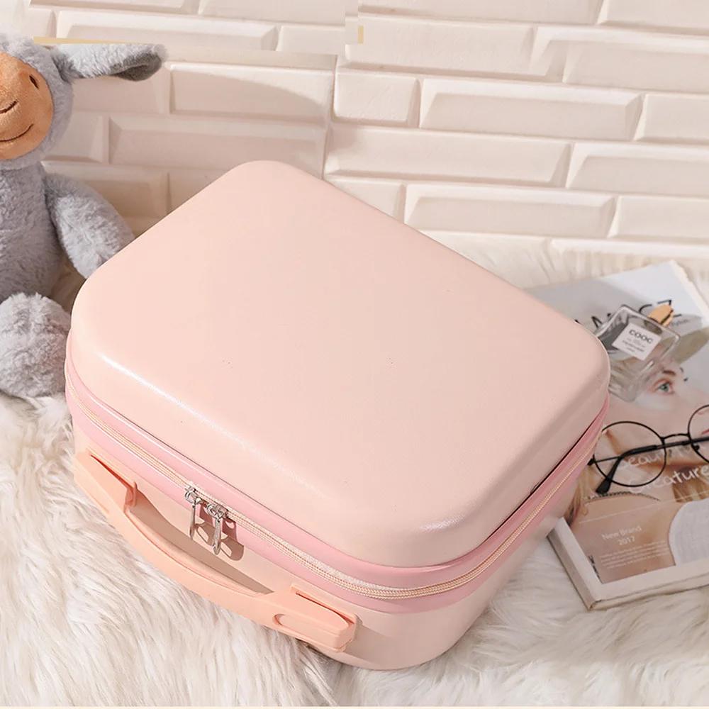 Sac à cosmétiques de 14 pouces, petite valise de voyage pour femmes, bagage à compression, taille: 3