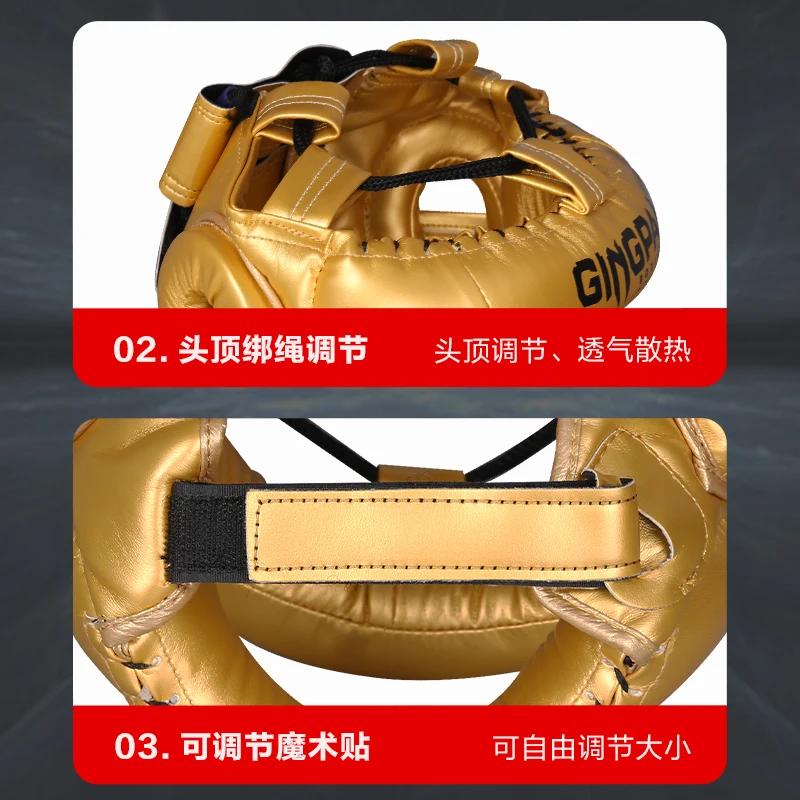 Protection de la tête fermée, pont nasal, casque de combat de boxe, protecteur d'entraînement entièr