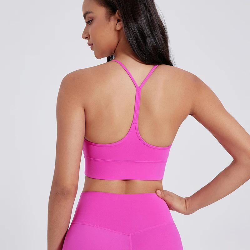 Soutien-gorge de sport femme forme Y - Yoga fitness haute résistance et confort
