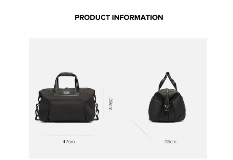 Sac de voyage en nylon balistique pour homme, grand sac de voyage, sac de week-end, bagage à main po
