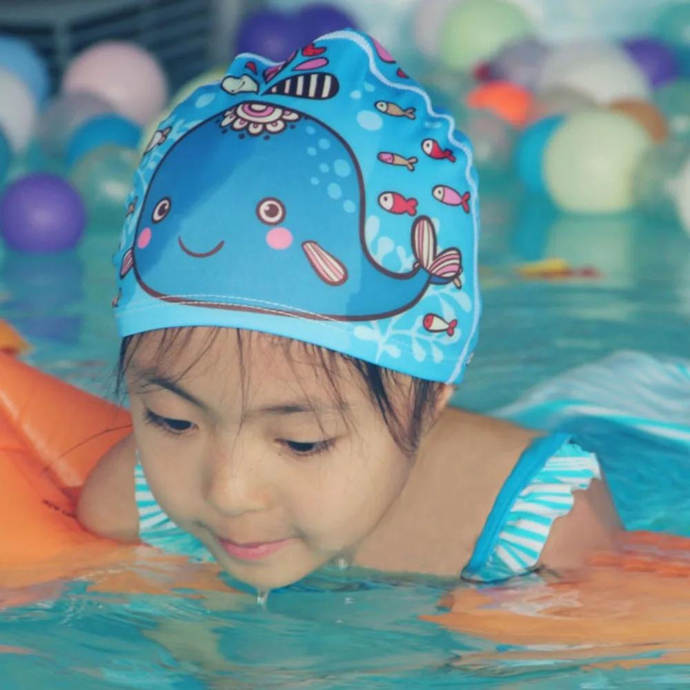 Bonnets de bain pour enfants de 2 à 12 ans, pour garçons et filles, casquettes de plage mignonnes de