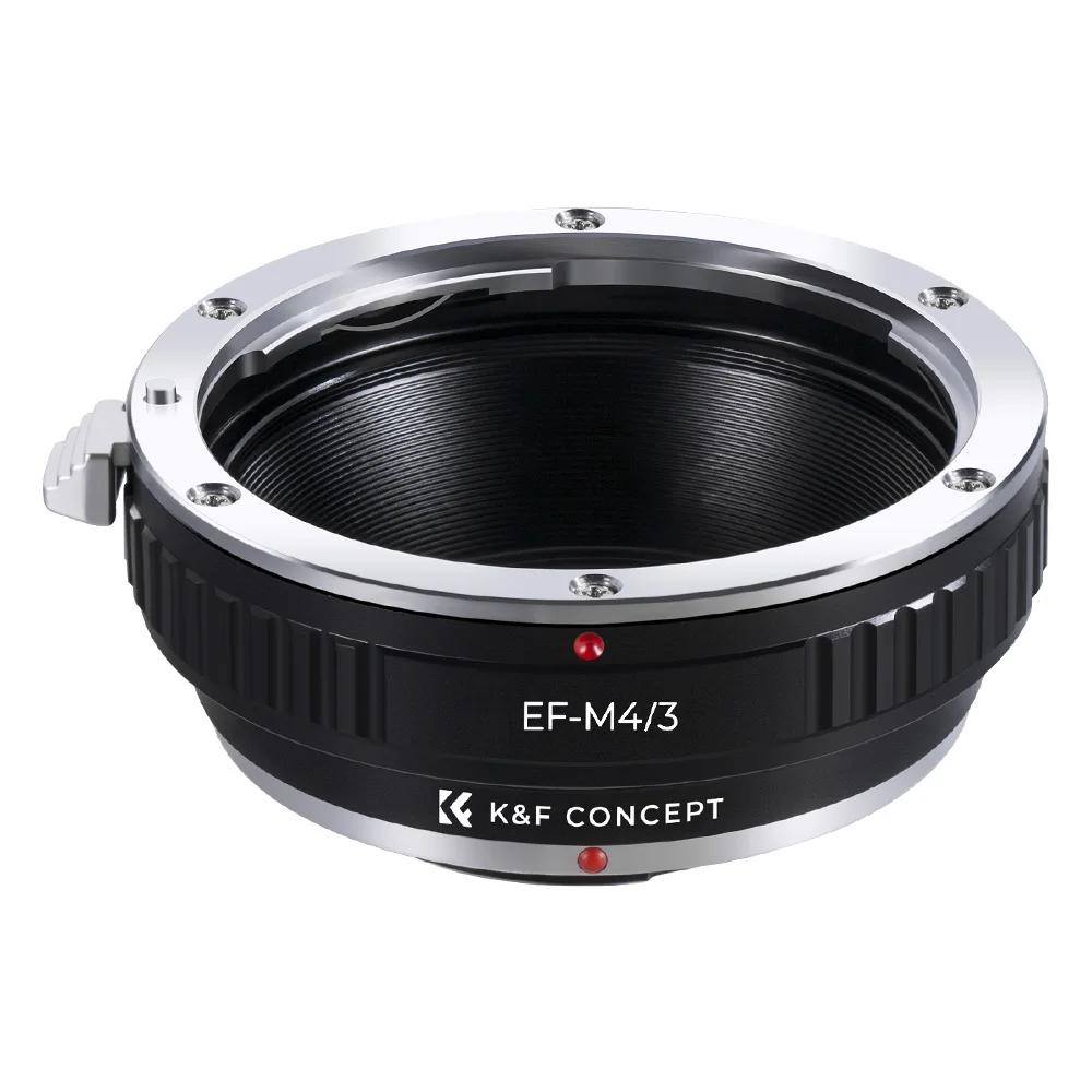 Adaptateur d'objectif K&F CONCEPT pour objectifs Canon EOS EF vers M4/3 MFT pour Olympus PEN et pour