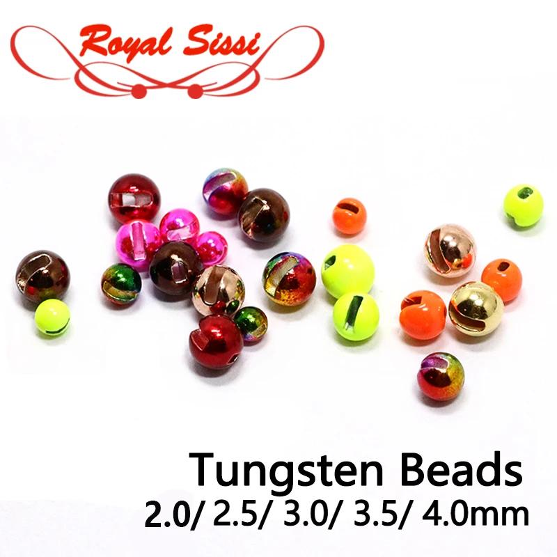 Perles de tungstène à fente colorée, 20 pièces/sac, 2mm-3mm-4mm, gabarit d'évier, tête de nymphes, m
