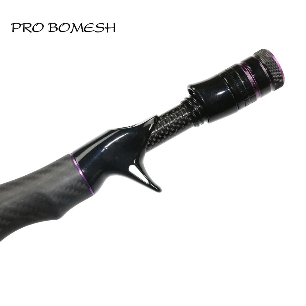 Pro Bomesh filature coulée pleine longueur en Fiber de carbone poignée Kit truite canne à pêche bric