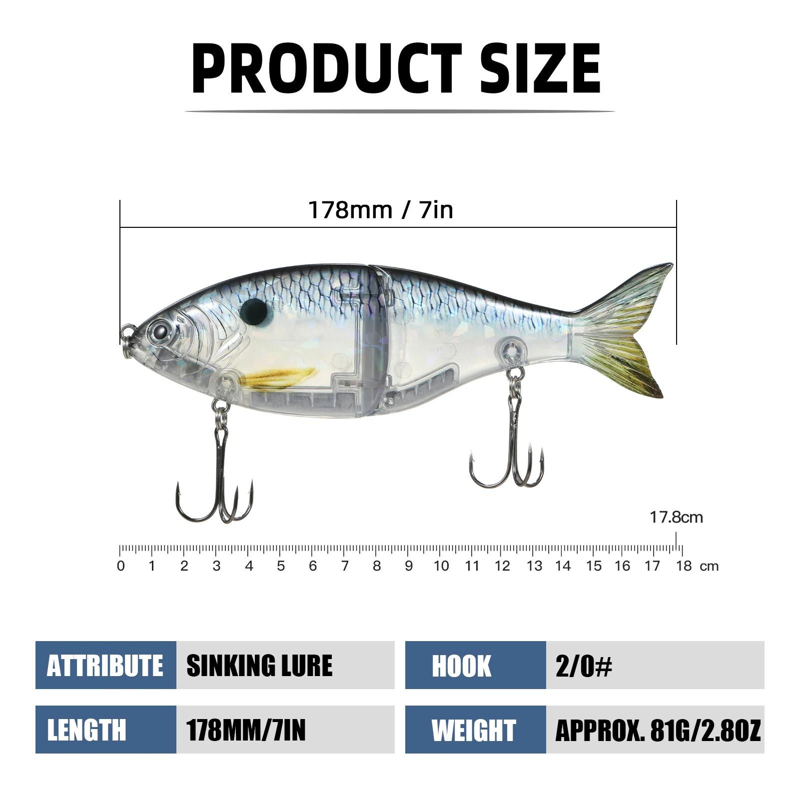 Leurre ArtiBMO Coulant pour la Pêche, Appât Artificiel, Nager, Hochet, IkInside, WobJeff, Coulissant
