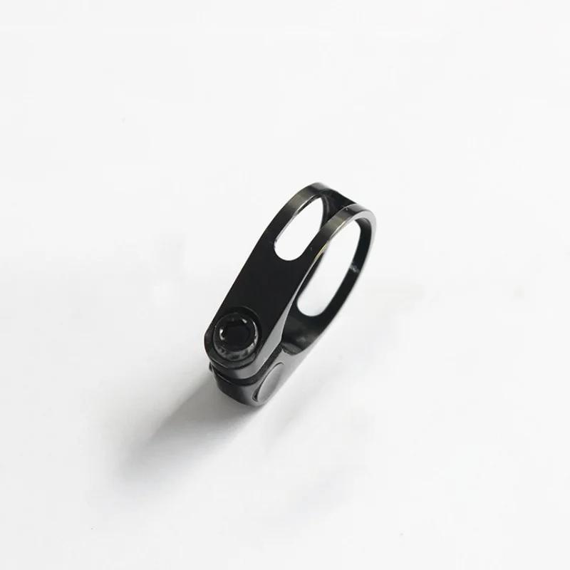 Pince de selle de vélo en titane, ultralégère, verrouillage sur tige de selle, 31.8/34.9mm