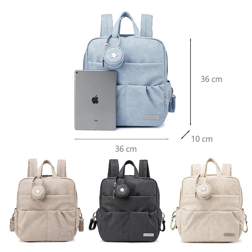 Soboba nouveau sac à dos à couches pour nouveau-né bébé grande capacité sac à couches étanche avec p