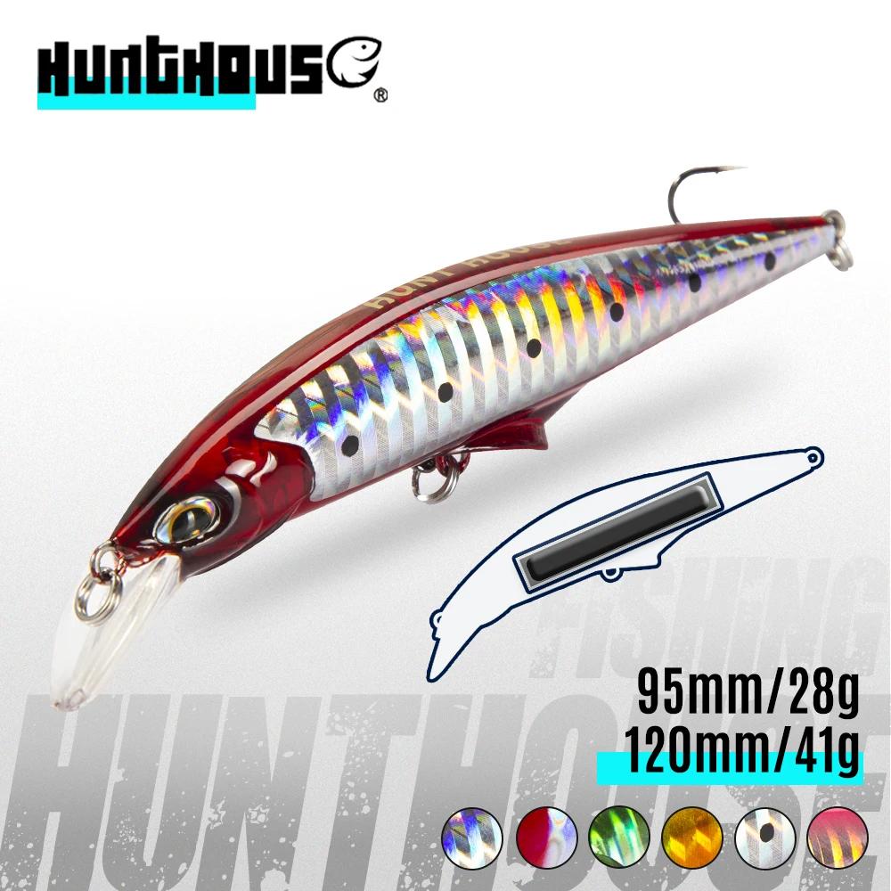Hunthouse Original g-control vairon Wobblers leurre de pêche coulant lent appât dur 95mm 120mm eau s