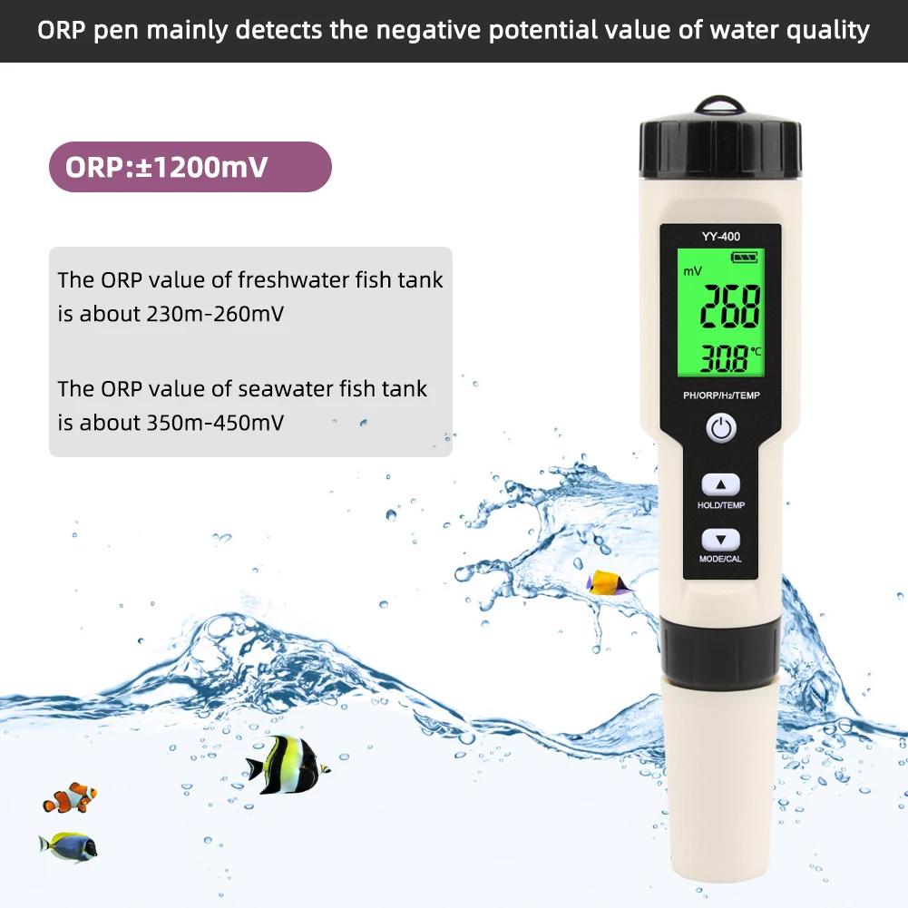 Yieryi-Testeur d'hydrogène et d'eau, analyseur d'oxygène réactif, moniteur 4 en 1, compteur H2 PH OR